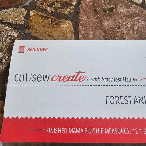 Moda Cut & Sew Forest Animal Plush Kit, DOES NOT INCLUDE poly-fil needle thread - Picture 9 of 9